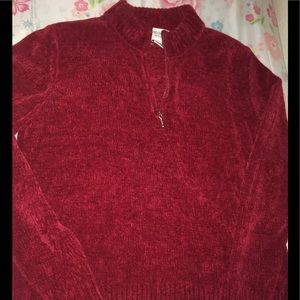 Red Sweater with Zipper